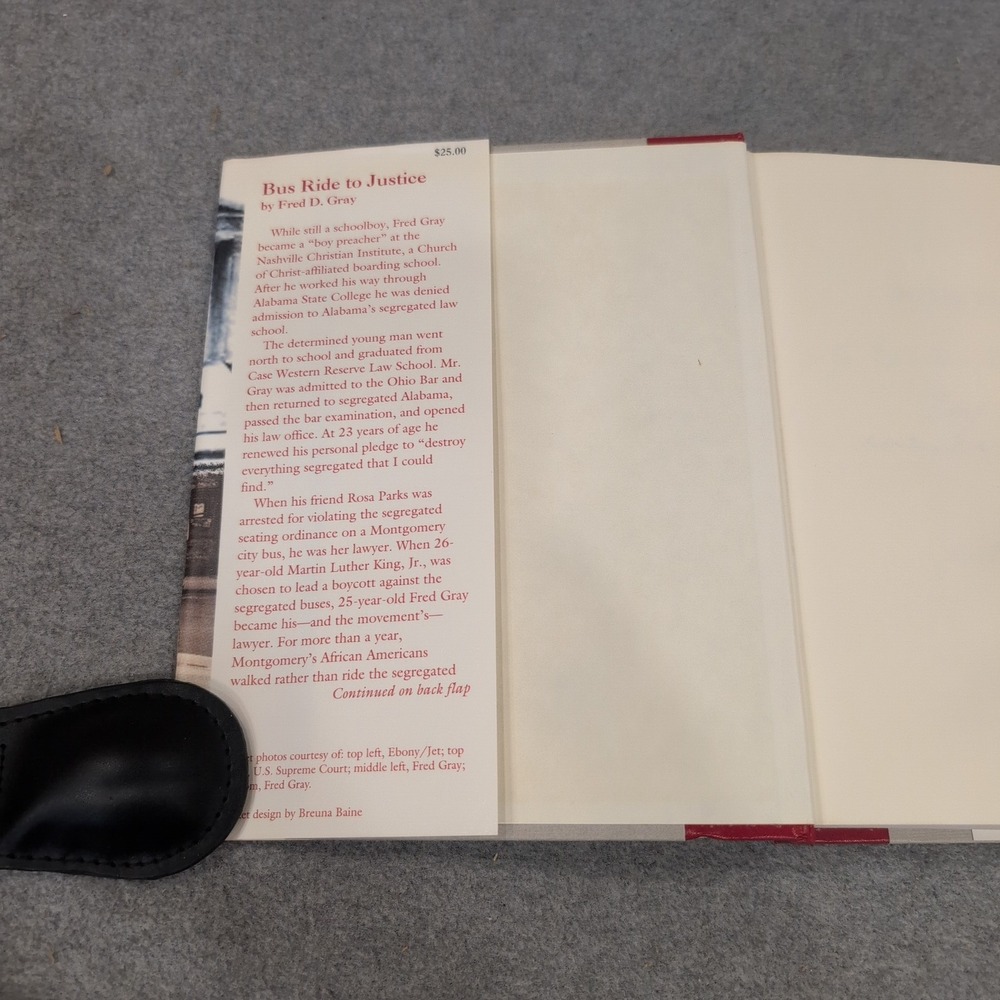 Bus Ride to Justice Fred Gray Signed Hardcover Civil Rights Rosa Parks MLK 1995 - Picture 2 of 4